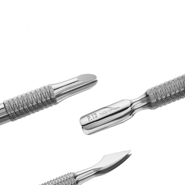 Steel nail-pushing stainless steel double-head nursing exfoliating nail manicure tool