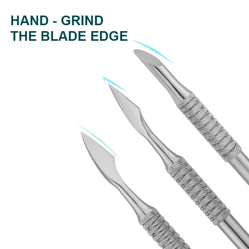 Steel shirking nail stainless steel double-head nursing exfoliating nail manicure tool