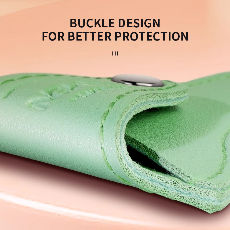 Dead skin scissors protective sleeve PU leather thickened wear-resistant easy scissors anti-falling sleeve dead skin pliers bag nail special tools