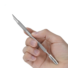 Steel nail-pushing stainless steel double-head nursing exfoliating nail manicure tool