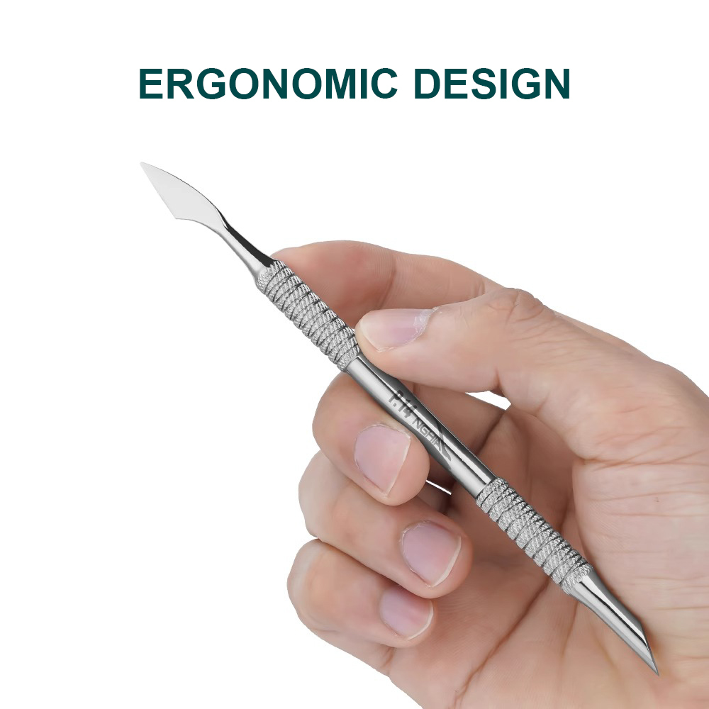 Steel nail-pushing stainless steel double-head nursing exfoliating nail manicure tool