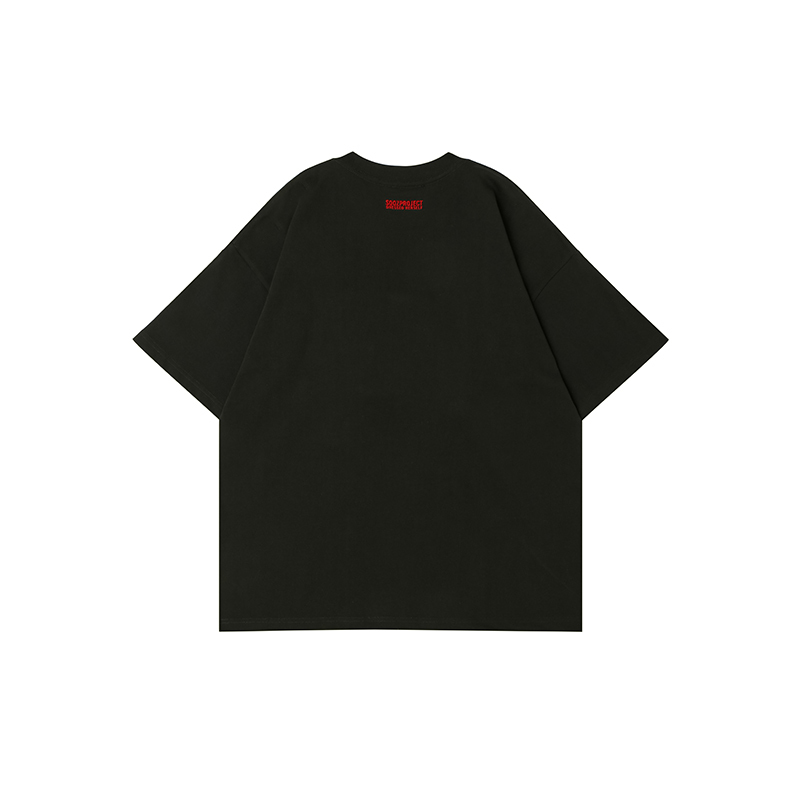 Cotton-filled 3D Raised Music Note Logo T-shirt Hand-printed Design Crewneck Unisex Oversized Comfort Streetwear Top SQQZ PROJECT Original