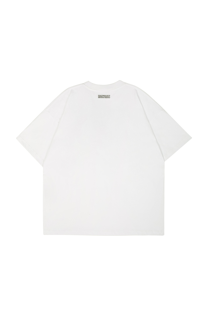 3D OK Puff Print Oversized Short Sleeve T-Shirt - Unisex