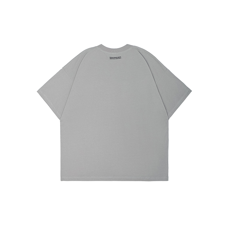3D "NO" Cotton Padding Oversized Crewneck Short Sleeve T-Shirt - Unisex