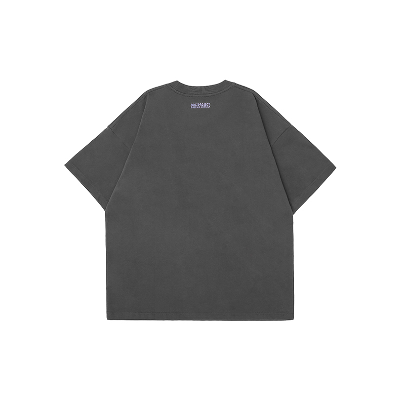 Cotton-filled 3D Raised Lightning Graphic T-shirt Hand-printed Design Crewneck Unisex Oversized Comfort Streetwear Top SQQZ PROJECT Original