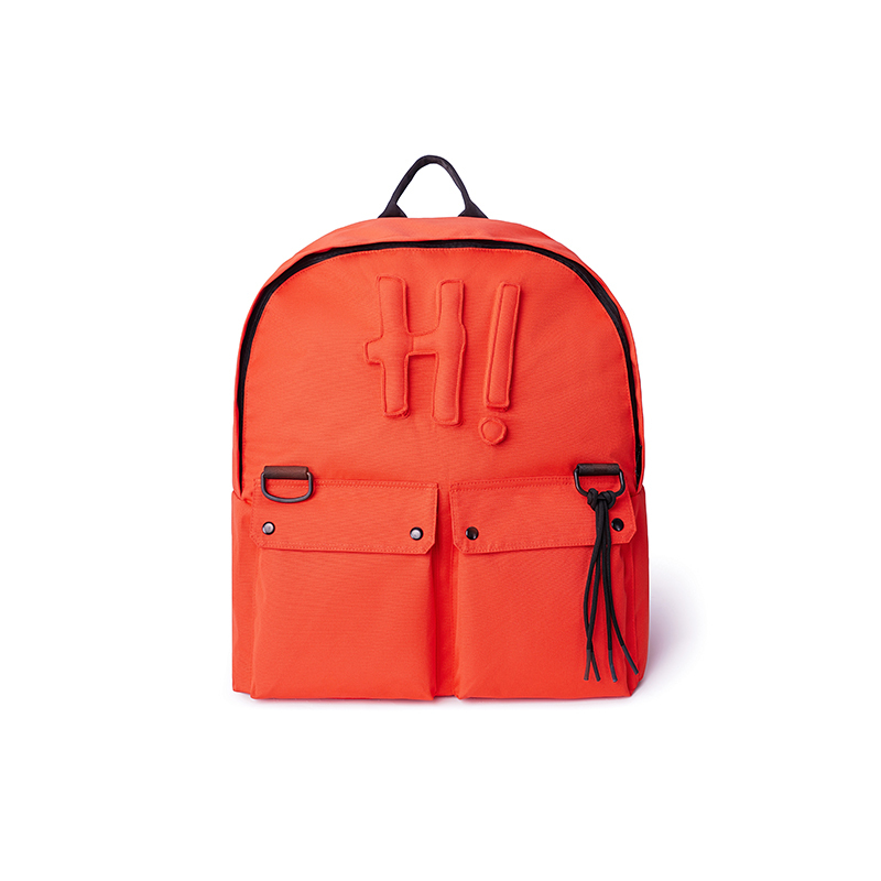 Cotton-filled 3D Raised H! Backpack Spacious Design Adjustable Straps Unisex Travel Outdoor Streetwear SQQZ PROJECT Original