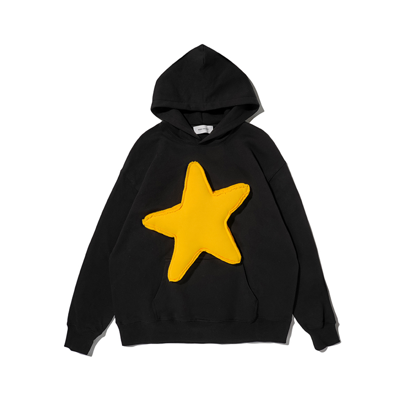 3D Single Heart Cotton Padding Oversized Crewneck Long Sleeve Sweatshirt - Unisex