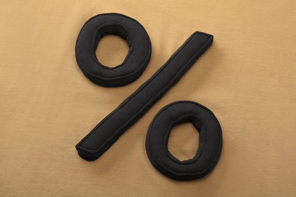 3D Percent Puff Print Oversized Crewneck Short Sleeve T-Shirt - Unisex