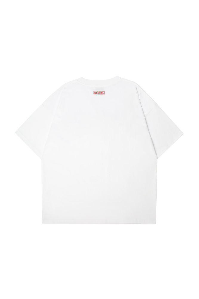 3D Lucky Puff Print Oversized Crewneck Short Sleeve T-Shirt - Unisex