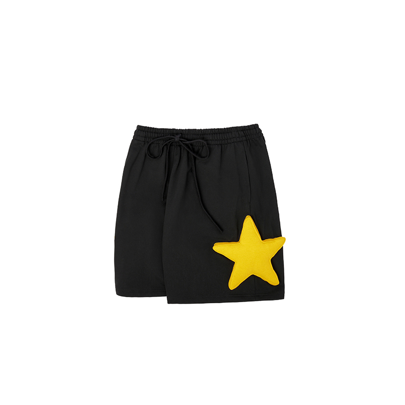 Cotton-filled 3D Stars Sweatshorts 480GSM Premium French Terry Unisex Comfort Streetwear Bottom SQQZ PROJECT Original