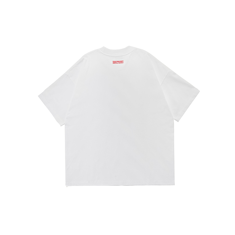 3D Heart Cotton Padding Oversized Short Sleeve T-Shirt - Couples