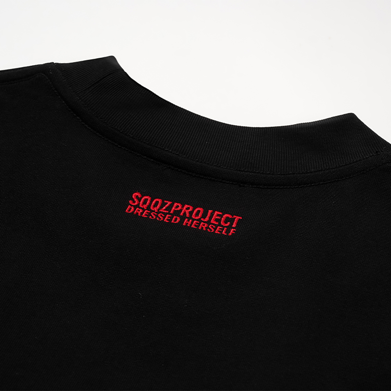 3D Chinese Character "蛇（Snake）" Crewneck Heavyweight T-Shirt