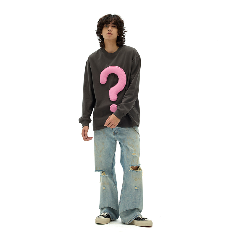 Question mark long sleeve T-shirt