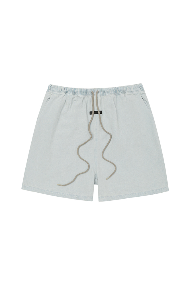 440GSM Straight Leg Denim Shorts High Street Fashion Stretch Comfort Summer Streetwear Essential SQQZ PROJECT Original