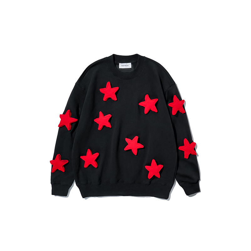 Full of stars round neck sweatshirt