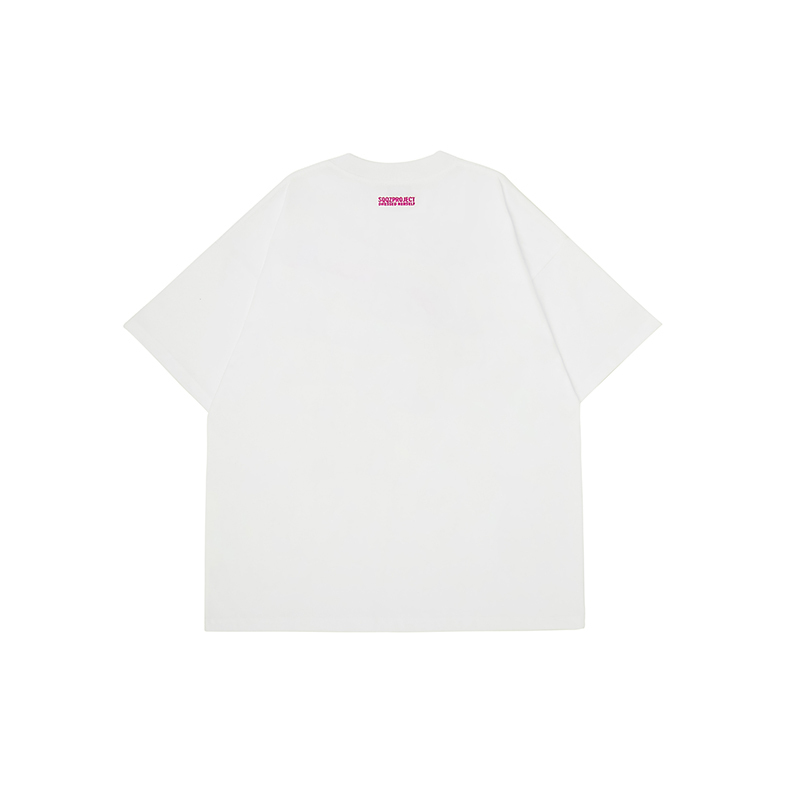 Cotton-filled 3D Raised 行 Character T-shirt Hand-printed Design Crewneck Unisex Oversized Comfort Streetwear Top SQQZ PROJECT Original