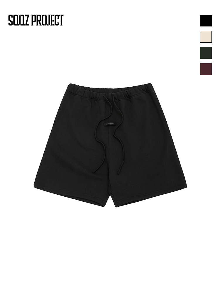 600GSM American Vintage Sweatshorts Fleece Lined Heavyweight Autumn Retro Streetwear Bottom SQQZ PROJECT Original