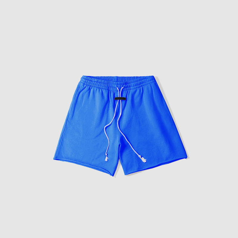 480GSM Terry Frayed Hem Shorts Distressed Edge Pink Summer Casual Streetwear Bottom SQQZ PROJECT Original