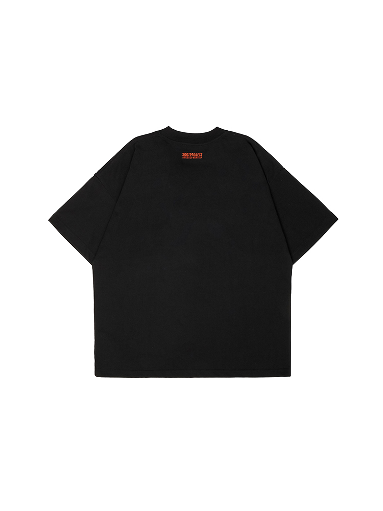 3D Burger Cotton Padding Oversized Crewneck Short Sleeve T-Shirt - Unisex