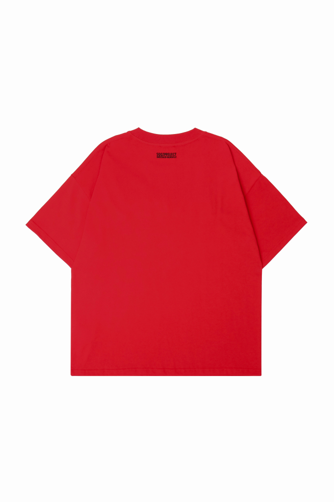 3D Lucky Puff Print Oversized Crewneck Short Sleeve T-Shirt - Unisex