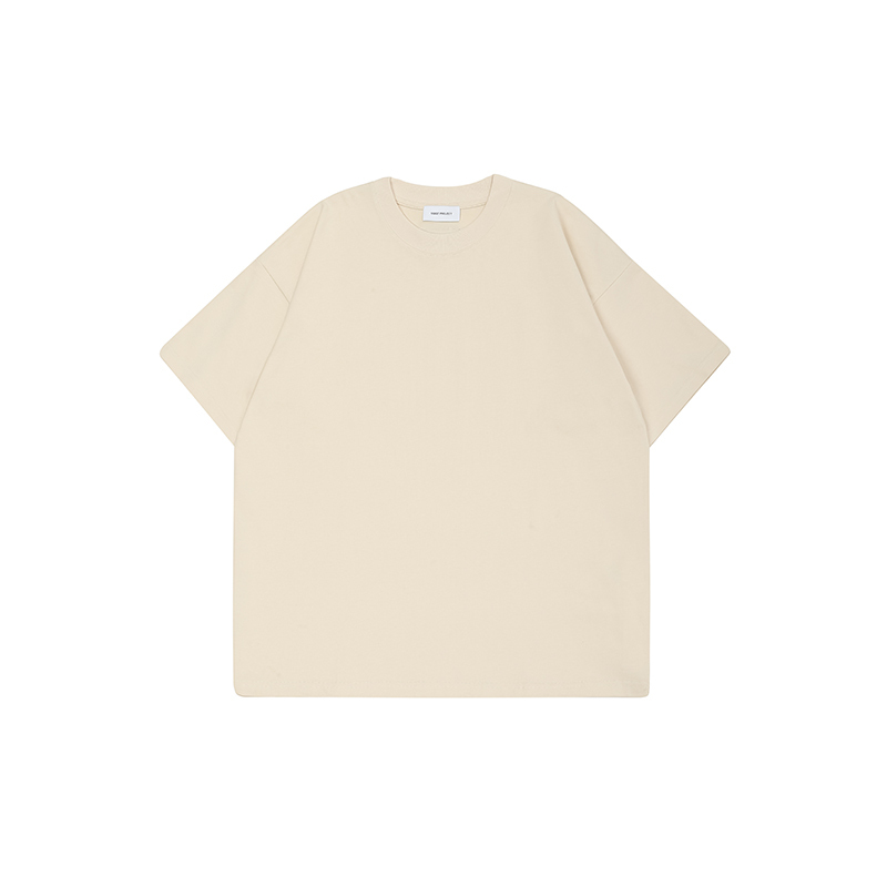 Premium 380GSM Solid Color T-shirt Minimalist Design Crewneck Unisex Oversized Fit Essential Streetwear Basic SQQZ PROJECT Original