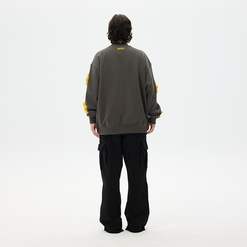 Full of stars round neck sweatshirt