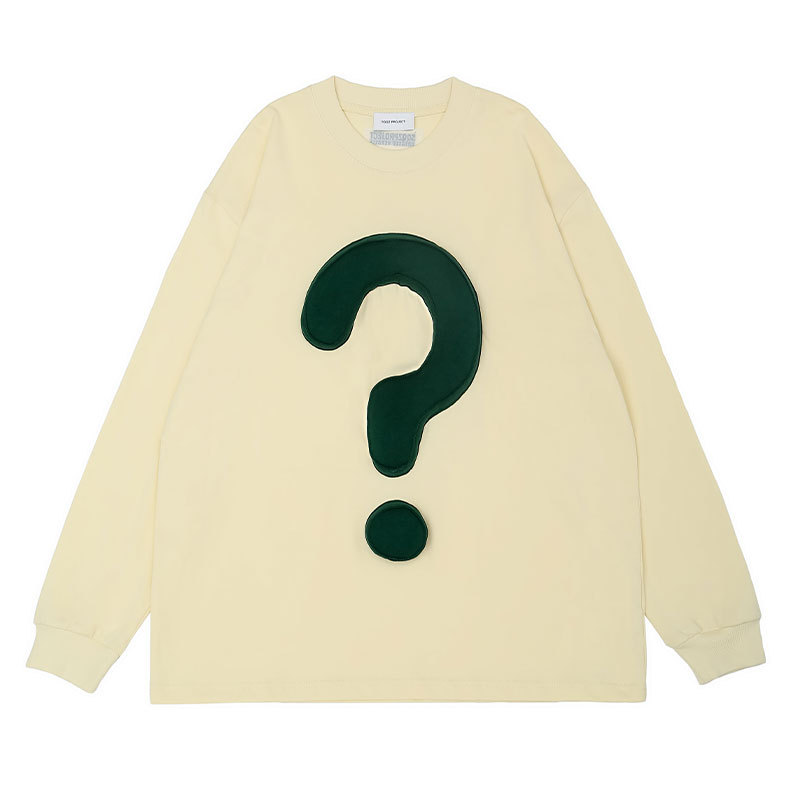 Question mark long sleeve T-shirt