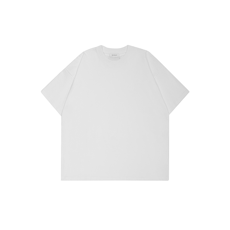 Premium 380GSM Solid Color T-shirt Minimalist Design Crewneck Unisex Oversized Fit Essential Streetwear Basic SQQZ PROJECT Original