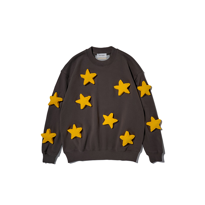 Full of stars round neck sweatshirt