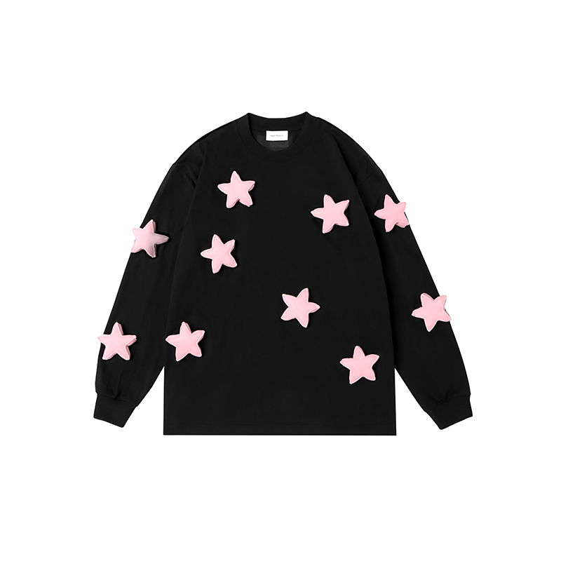 Full-body star long-sleeve T-shirt