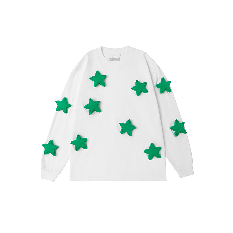 Full-body star long-sleeve T-shirt
