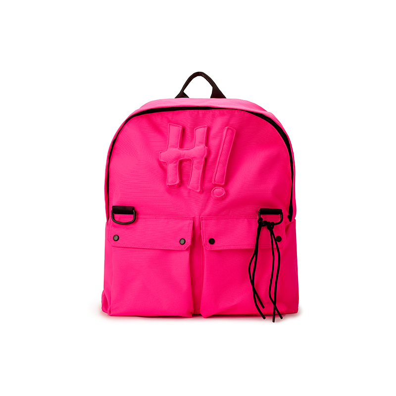 Cotton-filled 3D Raised H! Backpack Spacious Design Adjustable Straps Unisex Travel Outdoor Streetwear SQQZ PROJECT Original