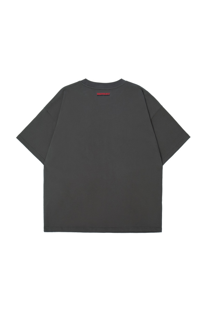 3D Poker Suits Puff Print Oversized Short Sleeve T-Shirt - Couples