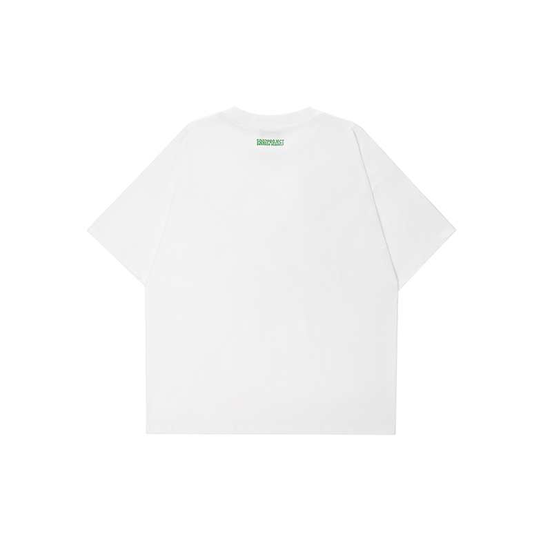 3D Clover Cotton Padding Oversized Short Sleeve T-Shirt - Couples