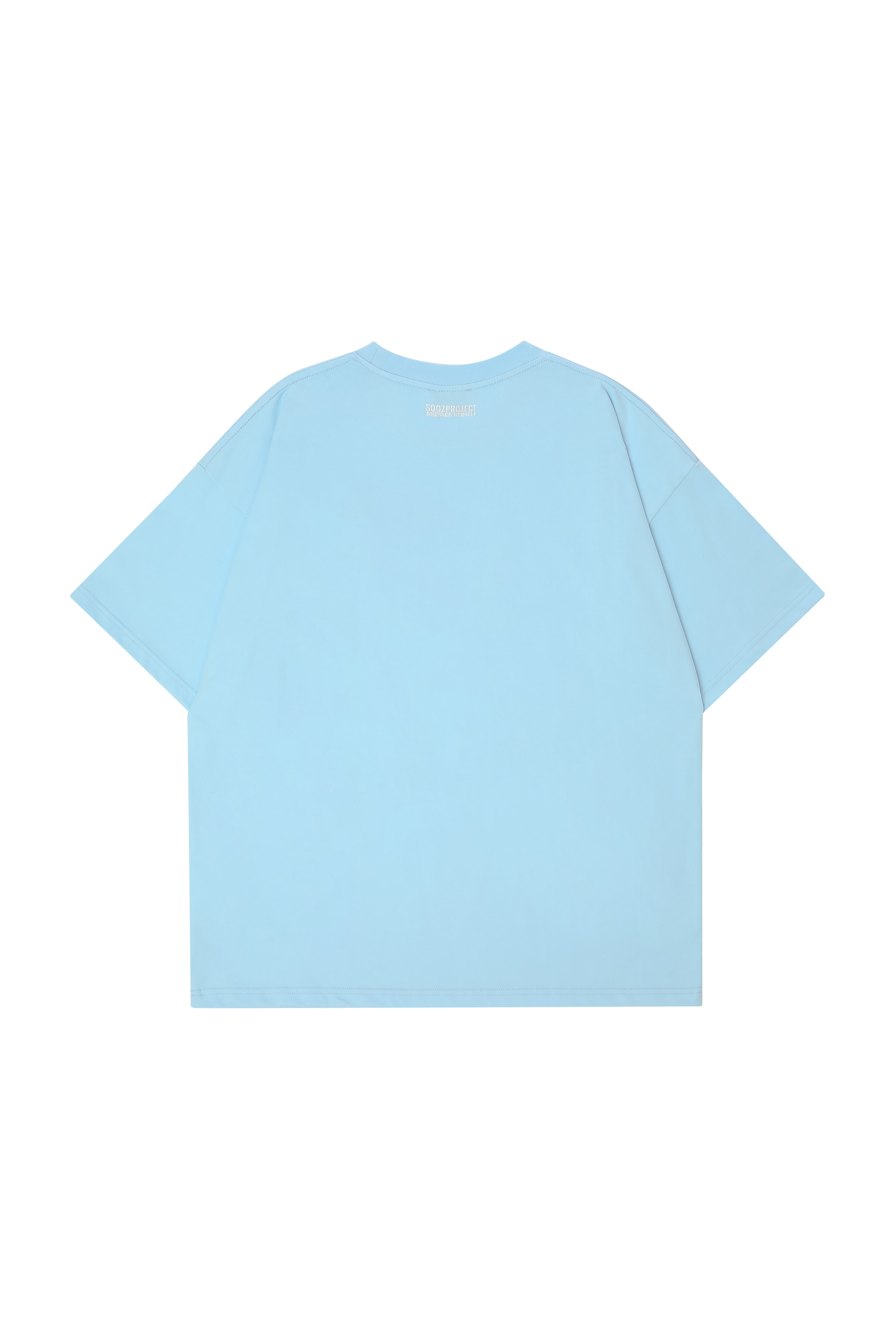 3D Cloud Puff Print Oversized Short Sleeve T-Shirt - Couples