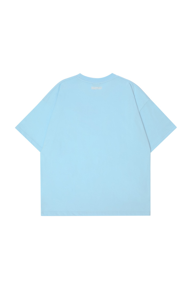 3D Cloud Puff Print Oversized Short Sleeve T-Shirt - Couples