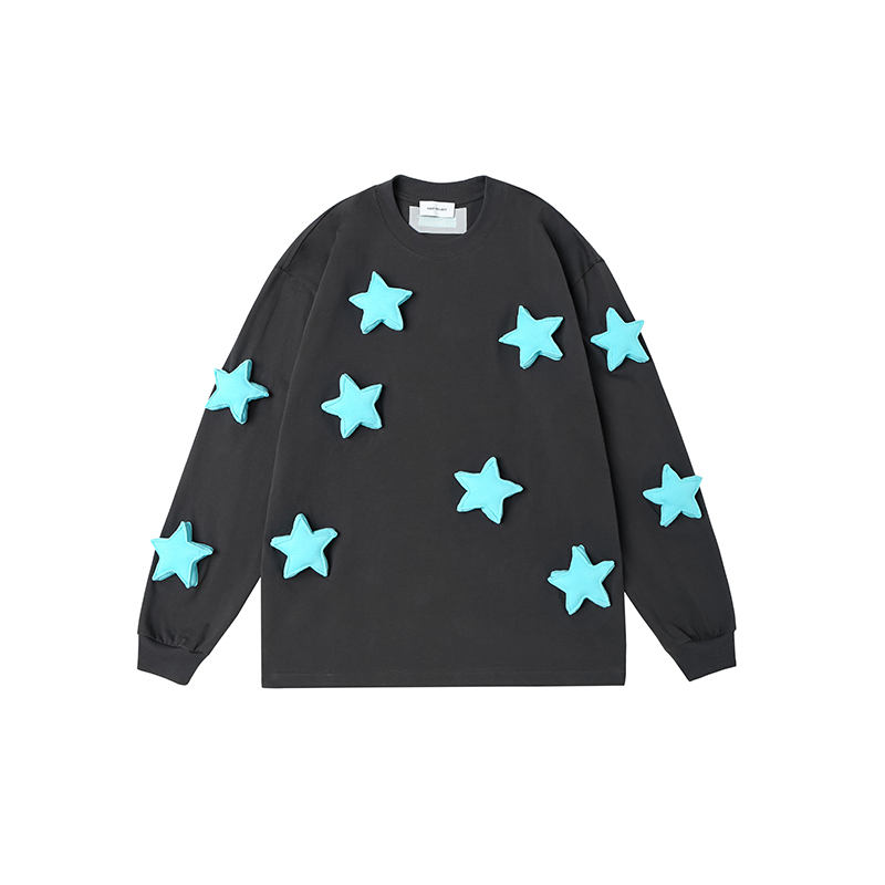 Full-body star long-sleeve T-shirt