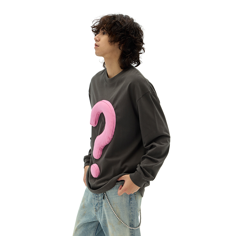 Question mark long sleeve T-shirt