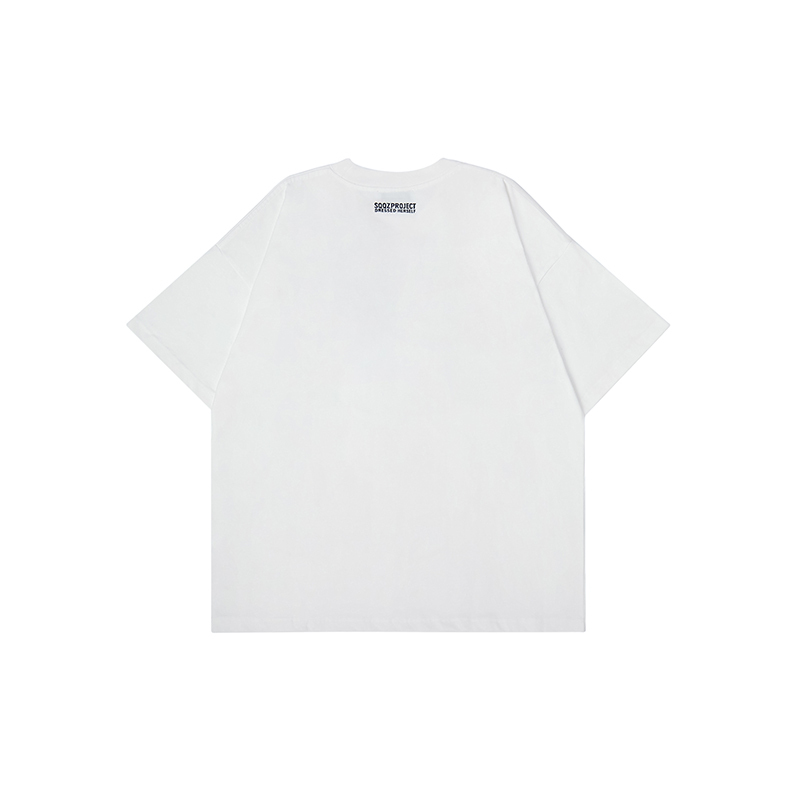 Cotton-filled 3D Raised Shark Graphic T-shirt Hand-printed Design Crewneck Unisex Oversized Comfort Streetwear Top SQQZ PROJECT Original