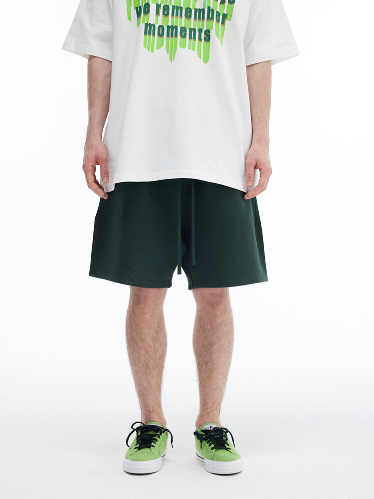 600GSM American Vintage Sweatshorts Fleece Lined Heavyweight Autumn Retro Streetwear Bottom SQQZ PROJECT Original