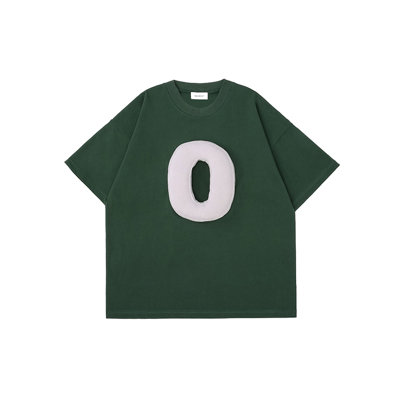 Cotton-filled 3D Raised Numbers Graphic T-shirt Hand-printed Design Crewneck Unisex Oversized Comfort Streetwear Top SQQZ PROJECT Original