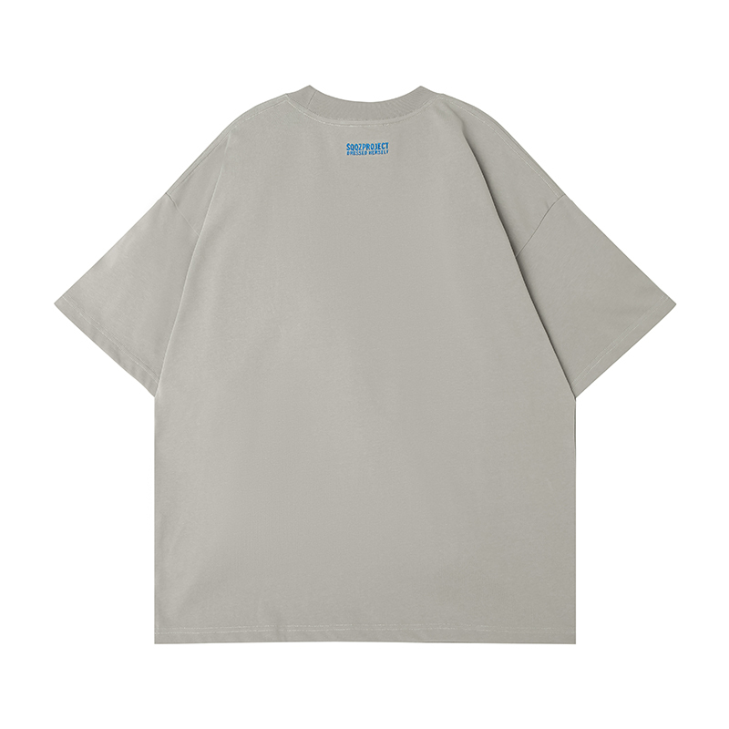 3D Embossed Heart Crewneck Heavyweight T-Shirt