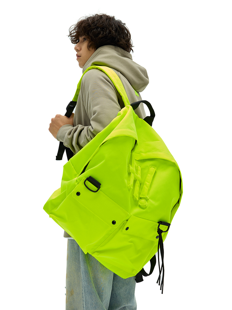 Cotton-filled 3D Raised H! Backpack Spacious Design Adjustable Straps Unisex Travel Outdoor Streetwear SQQZ PROJECT Original