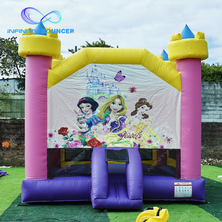 Pink Inflatable Castle Princess theme pink inflatable bouncy castle for girls
