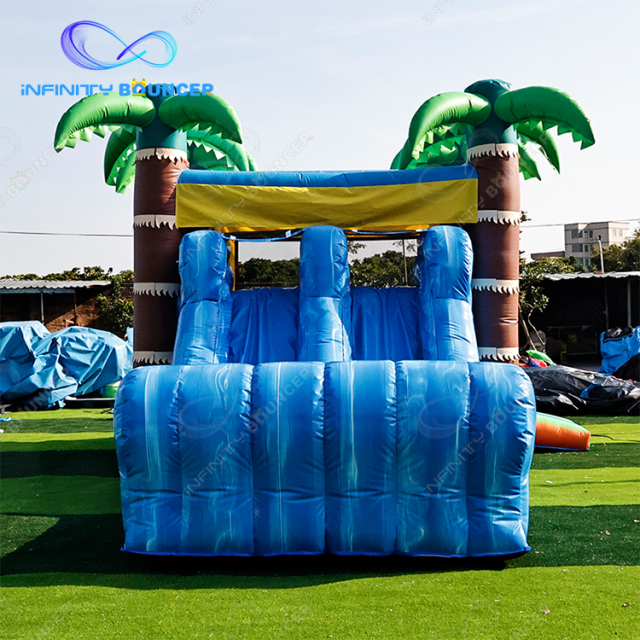 Jungle Design 5 in 1 Inflatable Combo With Slide