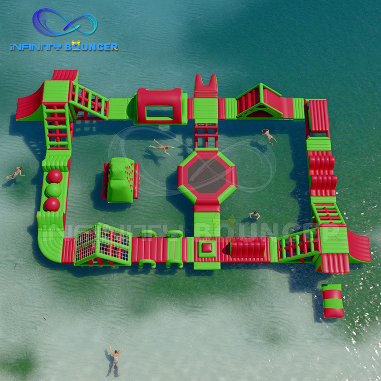Customized Inflatable Floating Water Parks  Aqua Park Game Obstacle Water Park