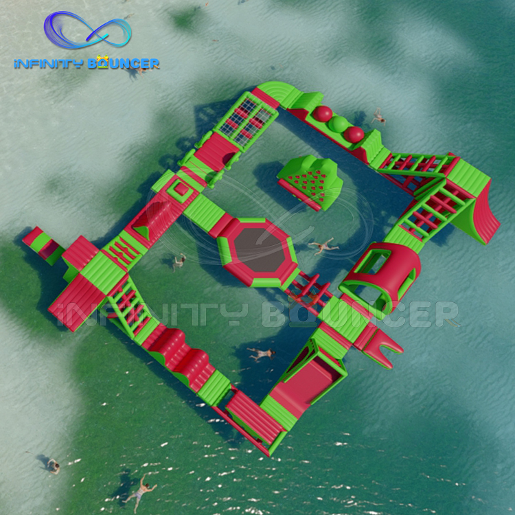 Customized Inflatable Floating Water Parks  Aqua Park Game Obstacle Water Park