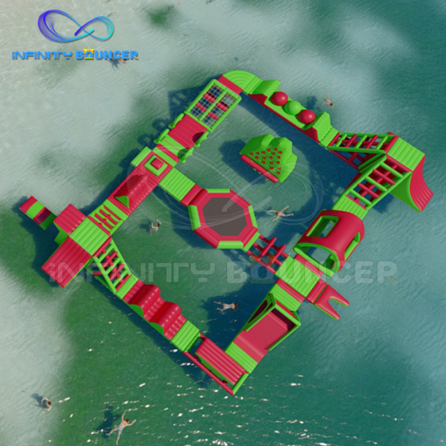 Customized Inflatable Floating Water Parks  Aqua Park Game Obstacle Water Park