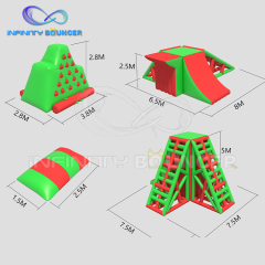 Customized Inflatable Floating Water Parks  Aqua Park Game Obstacle Water Park