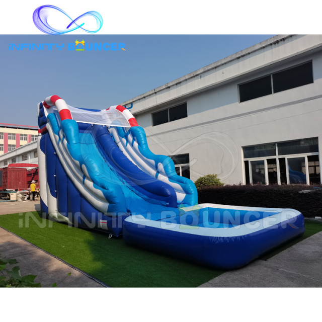 Blue Wave Inflatable Water Slide | Summer & B2B Water Park Fun ...